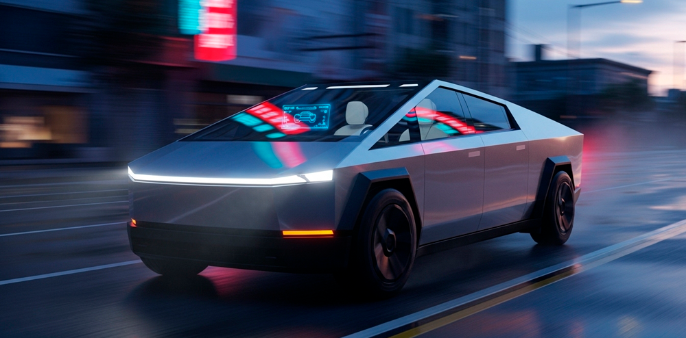 Um carro elétrico sem motorista