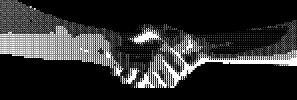 Ilustração de duas mãos se cumprimentando