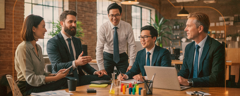 reunião sobre o que caracteriza a inovação aberta em empresas
